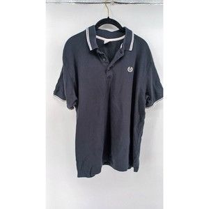 Fruit Of The Men's Polo Shirt Collared Size  XL Black  Short Sleeve
